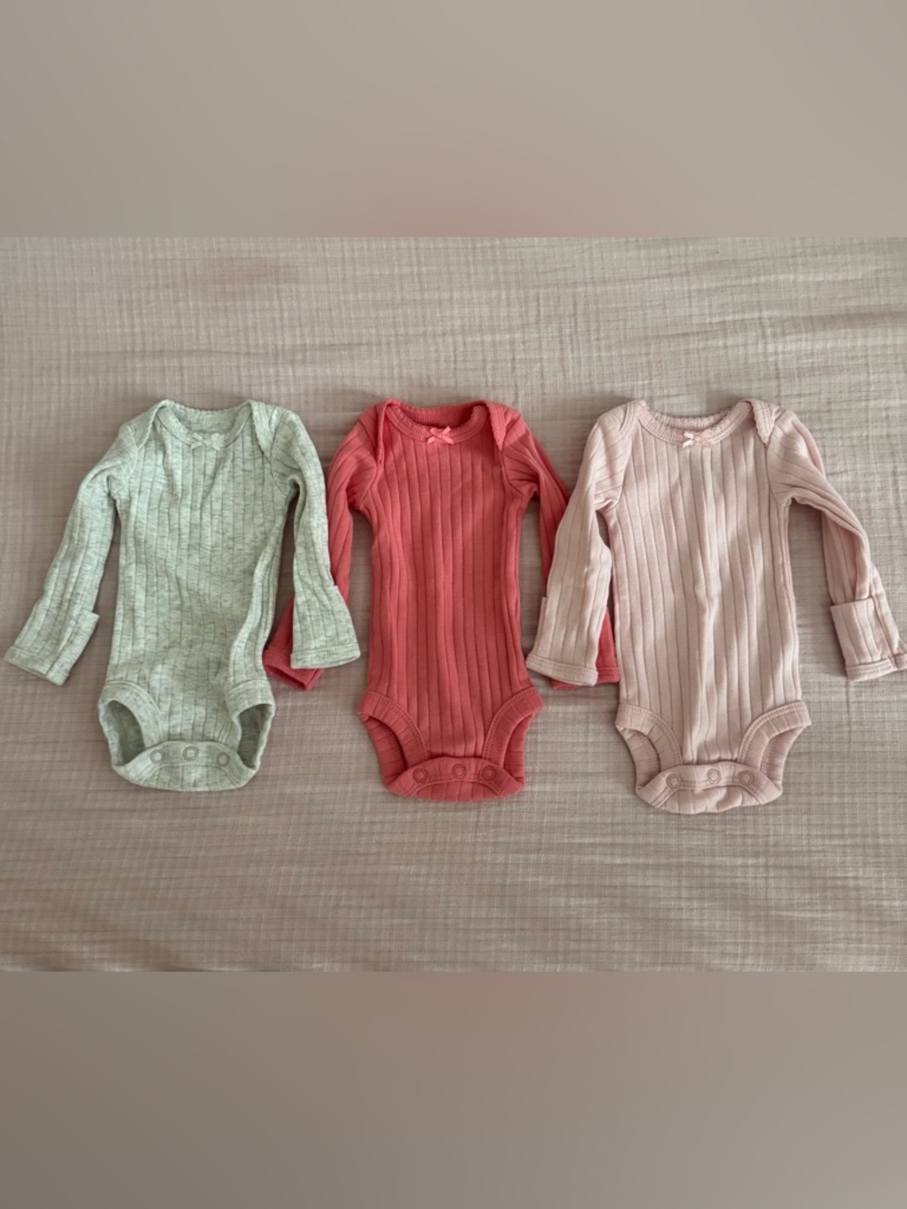 NWOT Three Preemie Long Sleeve Bodysuits